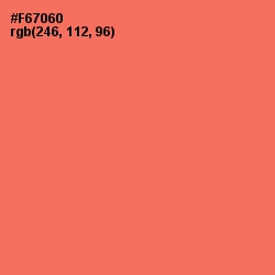 #F67060 - Sunglo Color Image