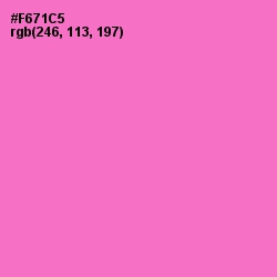 #F671C5 - Orchid Color Image