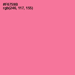 #F6759B - Deep Blush Color Image