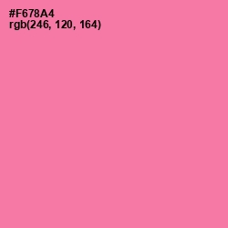 #F678A4 - Hot Pink Color Image