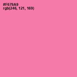 #F679A9 - Hot Pink Color Image