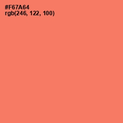 #F67A64 - Sunglo Color Image