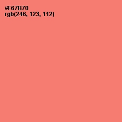 #F67B70 - Sunglo Color Image