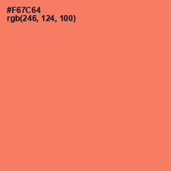 #F67C64 - Sunglo Color Image