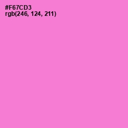 #F67CD3 - Orchid Color Image