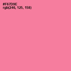 #F67D9E - Deep Blush Color Image