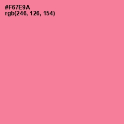 #F67E9A - Deep Blush Color Image