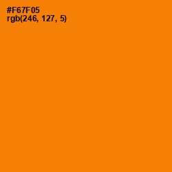 #F67F05 - Sorbus Color Image