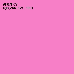 #F67FC7 - Orchid Color Image