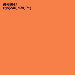 #F68047 - Tan Hide Color Image