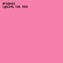 #F680A9 - Tickle Me Pink Color Image