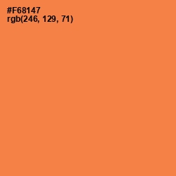 #F68147 - Tan Hide Color Image