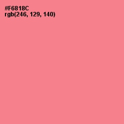 #F6818C - Geraldine Color Image