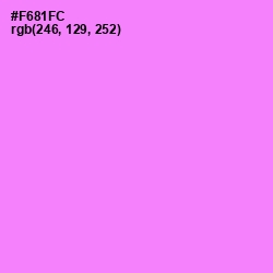 #F681FC - Lavender Magenta Color Image