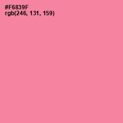 #F6839F - Sea Pink Color Image