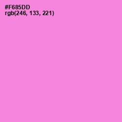 #F685DD - Light Orchid Color Image