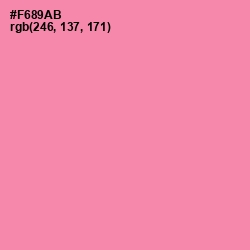 #F689AB - Tickle Me Pink Color Image