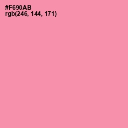 #F690AB - Mauvelous Color Image