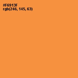 #F6913F - Neon Carrot Color Image
