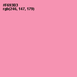 #F693B3 - Mauvelous Color Image