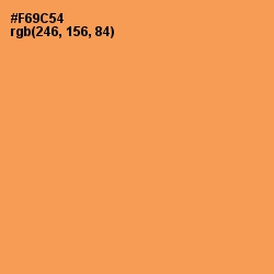 #F69C54 - Tan Hide Color Image