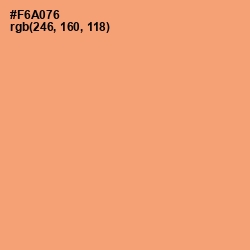 #F6A076 - Sandy brown Color Image