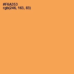 #F6A353 - Texas Rose Color Image