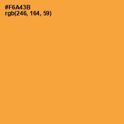 #F6A43B - Sea Buckthorn Color Image