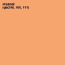 #F6A56F - Sandy brown Color Image