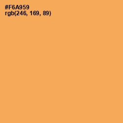 #F6A959 - Texas Rose Color Image