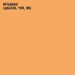 #F6A960 - Sandy brown Color Image