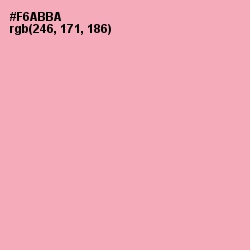 #F6ABBA - Sundown Color Image