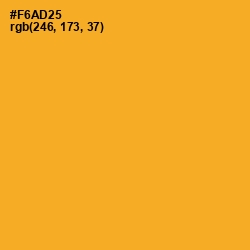 #F6AD25 - Sea Buckthorn Color Image