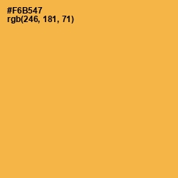 #F6B547 - Yellow Orange Color Image