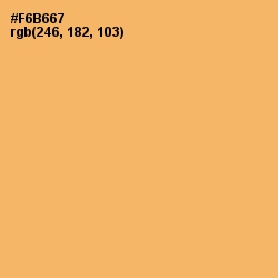 #F6B667 - Rajah Color Image
