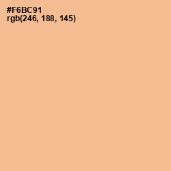 #F6BC91 - Gold Sand Color Image