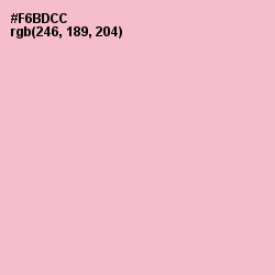 #F6BDCC - Cotton Candy Color Image