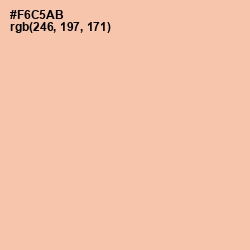 #F6C5AB - Wax Flower Color Image
