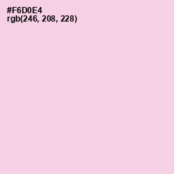 #F6D0E4 - Pig Pink Color Image