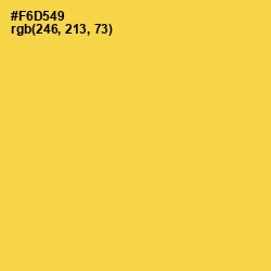 #F6D549 - Mustard Color Image