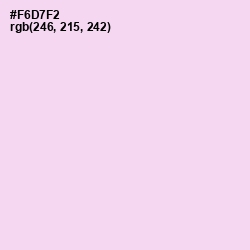 #F6D7F2 - Pink Lace Color Image