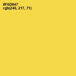 #F6D947 - Mustard Color Image