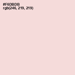 #F6DBDB - Vanilla Ice Color Image