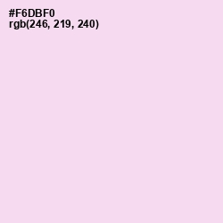 #F6DBF0 - Pink Lace Color Image