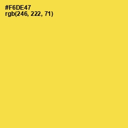 #F6DE47 - Mustard Color Image