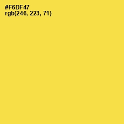 #F6DF47 - Mustard Color Image