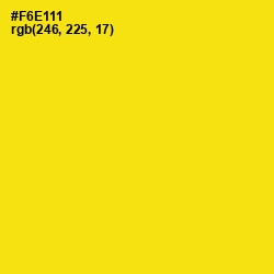 #F6E111 - Lemon Color Image