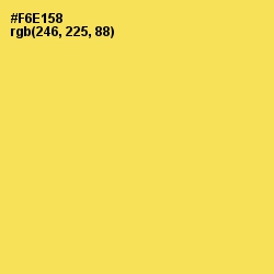 #F6E158 - Candy Corn Color Image