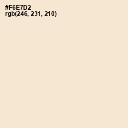 #F6E7D2 - Albescent White Color Image
