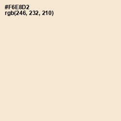 #F6E8D2 - Albescent White Color Image